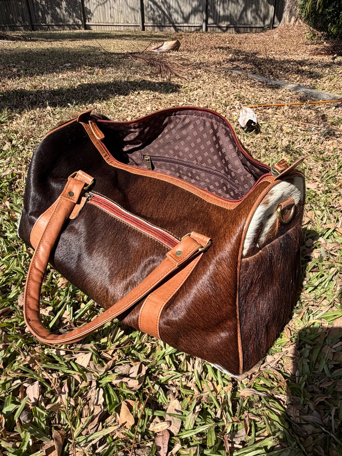 Genuine Cow Hide Duffle Bag 50cm