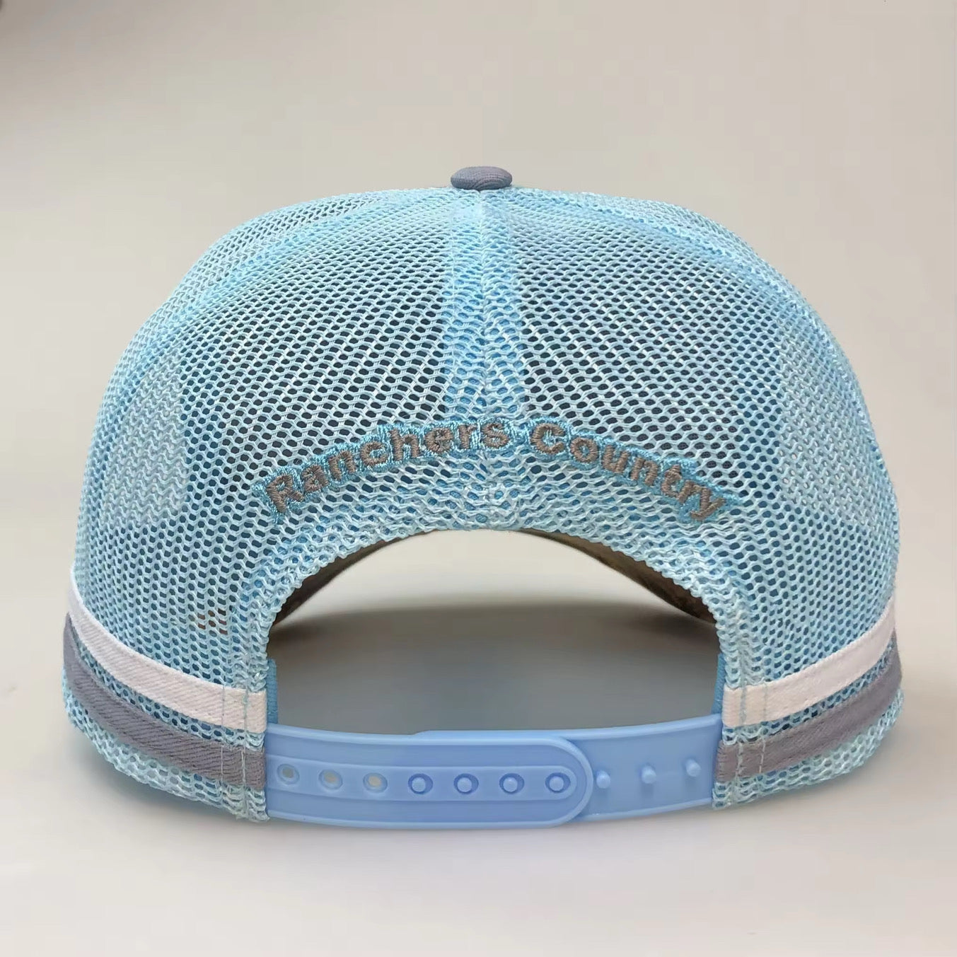 Grey & Light Blue Antlers Trucker Cap