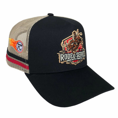 RC black Rodeo Series trucker cap