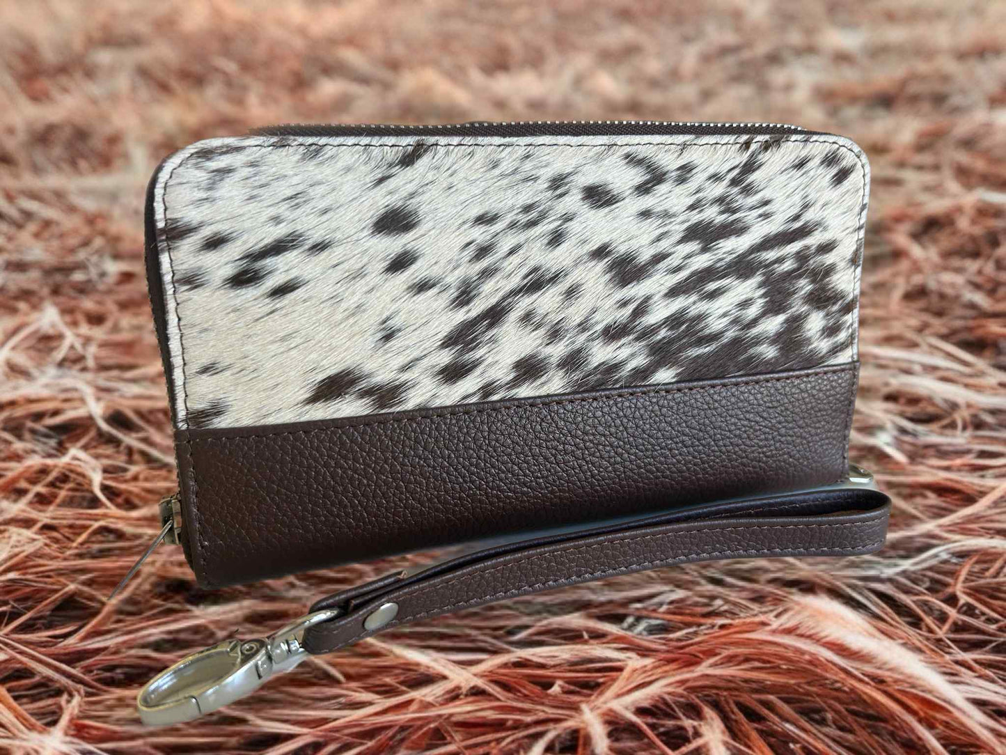 Genuine Cowhide Purse - Single Zip