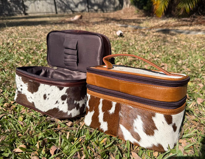 Genuine Cow hide Vanity Bag