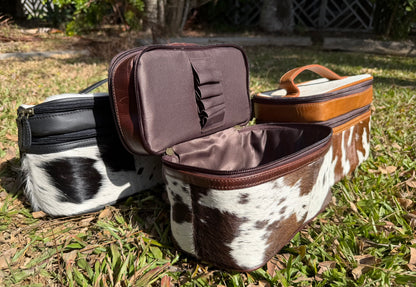 Genuine Cow hide Vanity Bag