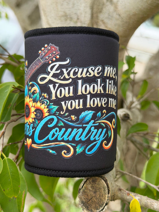 Excuse Me, You look like you love me Magnetic Stubby Cooler