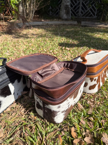Genuine Cow hide Vanity Bag